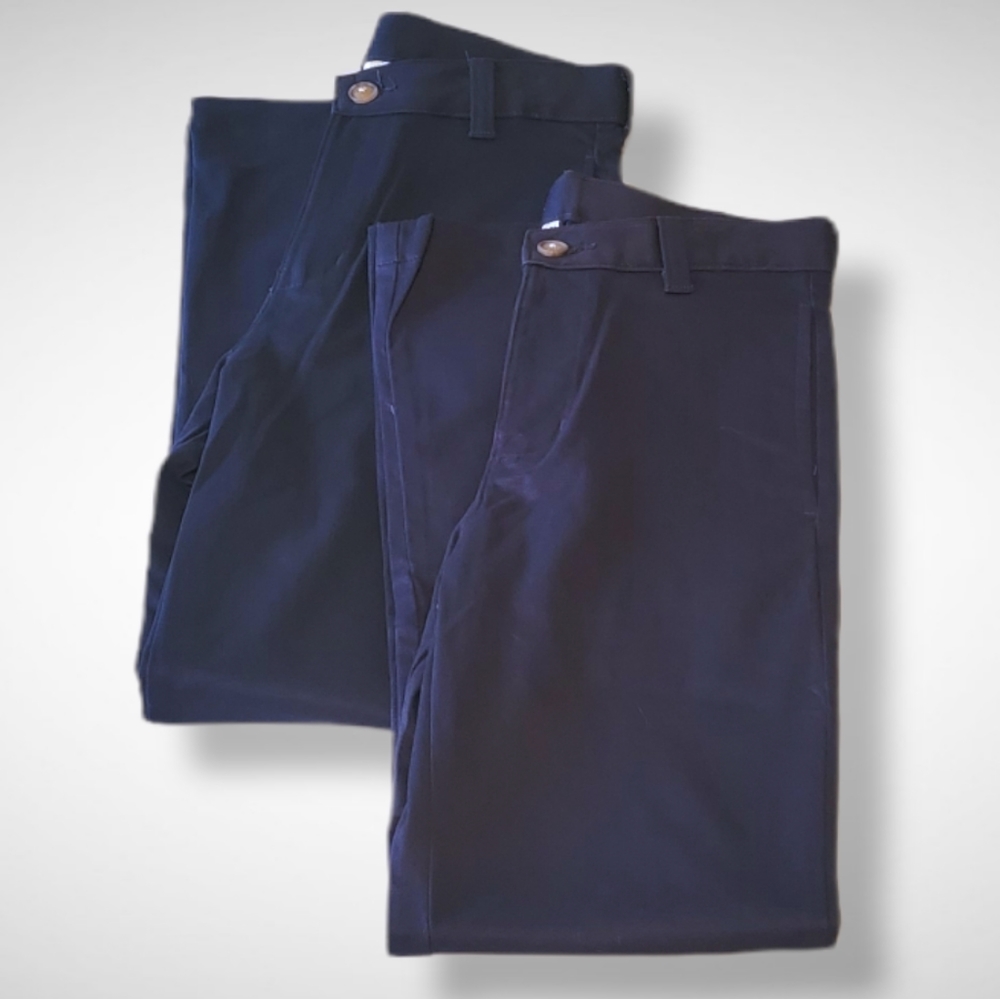 Bundle of 2 - Wonder Nation Boy's Navy Blue Pants